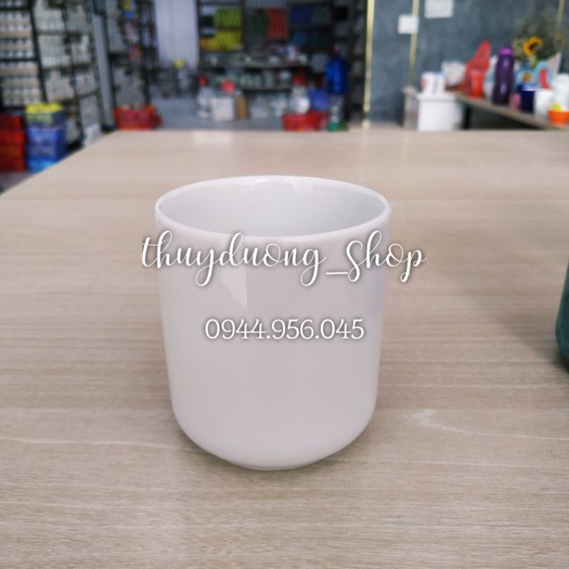 Cốc sứ dáng trụ nhiều màu 200ml