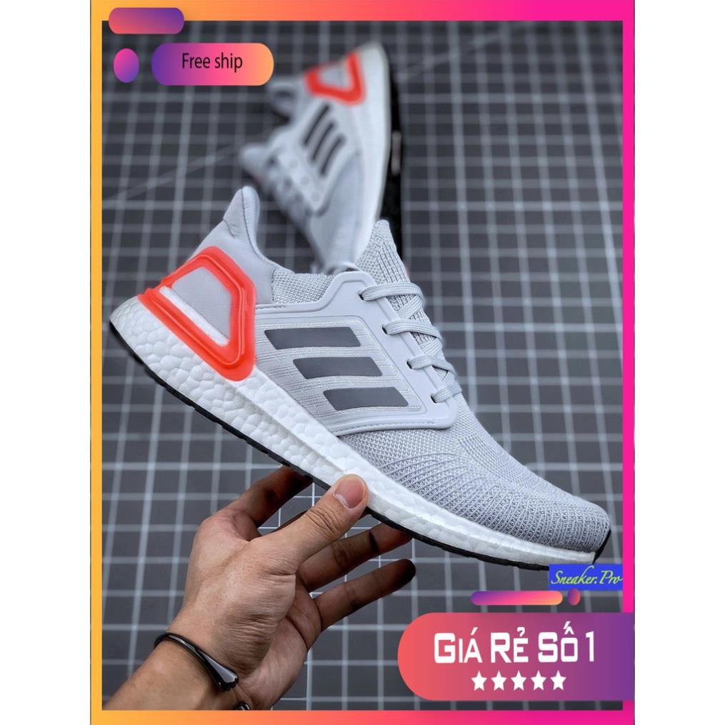 𝐑ẻ 𝐓Ế𝐓 (VIDEO CẬN CẢNH + FREE SHIP + HỘP) Giày thể thao nam nữ ULTRA BOOST 6.0 xám Ultra boost 2020 