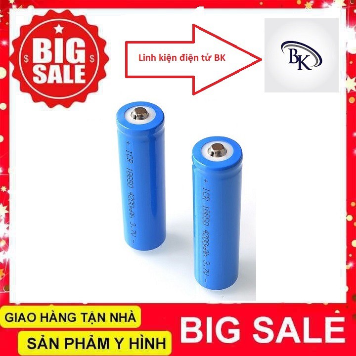 Pin Li-on 18650 dung lương 4200mAh dòng xả 10C(loại tốt)