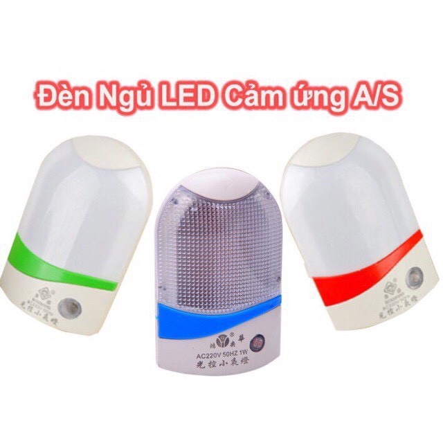 Đèn ngủ LED Hình Bầu Cảm Biến Sáng Tự Động 1W