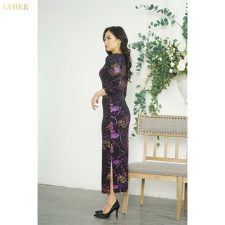 [Mã BMLT30 giảm đến 30K đơn 299K] Váy trung niên LYBEE co dãn 4 chiều mã 552