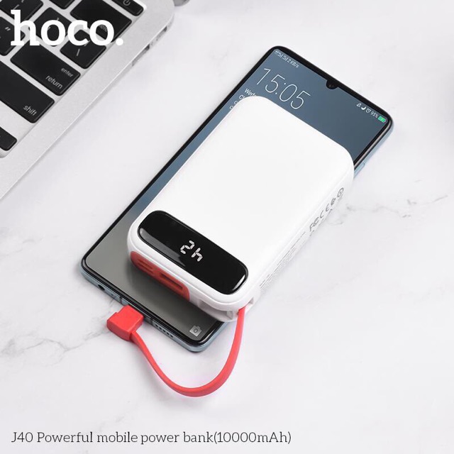 [Mã ELHA9 giảm 15% đơn 50K] Pin dự phòng 10000mAh Hoco J40 chính hãng