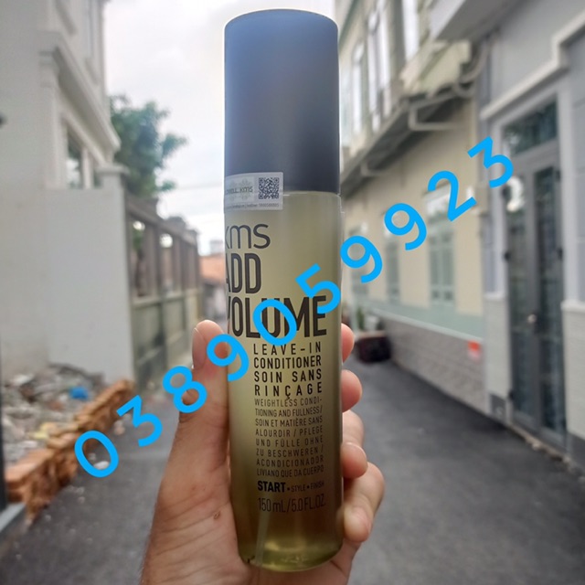 Xịt xả khô tạo phồng KMS Goldwell Add Volume Leave In Conditioner 150ml