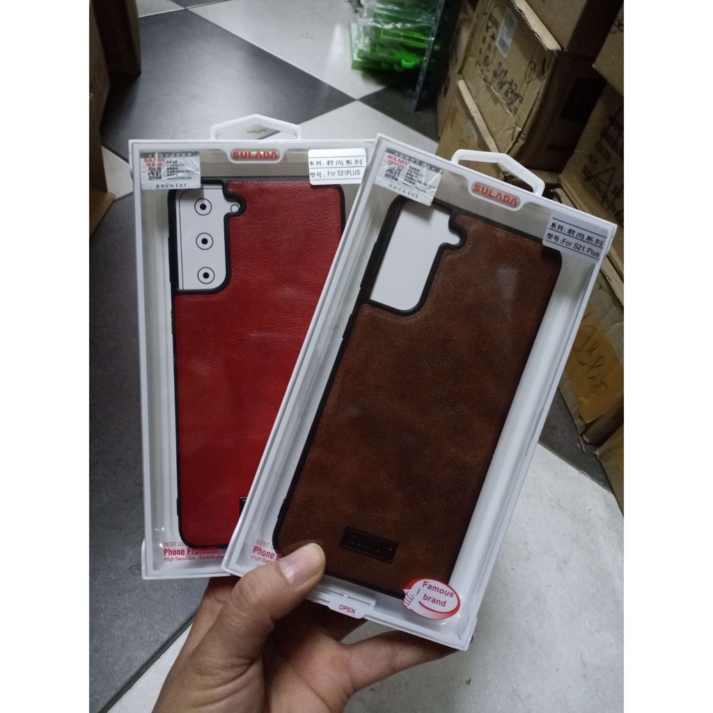 ỐP LƯNG SULADA DA SAMSUNG S21, S21 PLUS, S21 ULTRA CHÍNH HÃNG