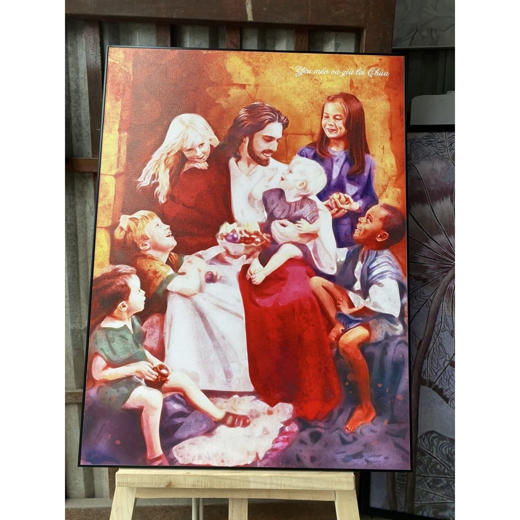 Tranh chân dung màu nước vẽ theo yêu cầu kích thước 40x60, 60x80- trước khi giao cho khách | BigBuy360 - bigbuy360.vn