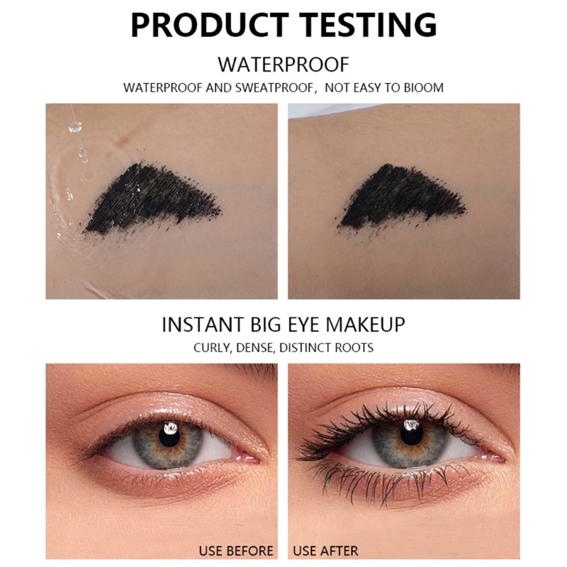 Mascara Làm Dài Mi Màu Đen Chống Thấm Nước Tự Nhiên