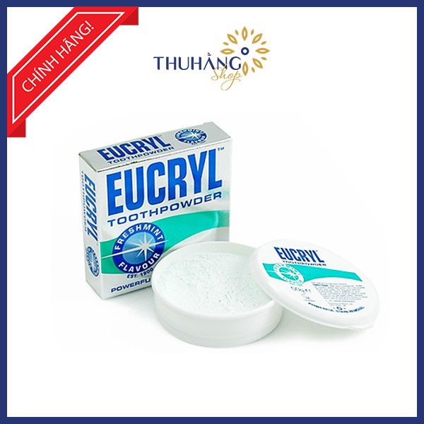 Bột Tẩy Trắng Răng Eucryl Toothpowder Freshmint 50g - Anh Quốc