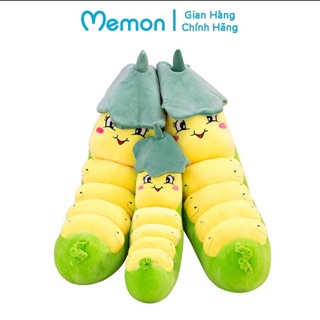 [RẺ NHẤT] Gối ôm hình thú sâu khoai đội lá đáng yêu chất mịn hàng việt nam xuất khẩu