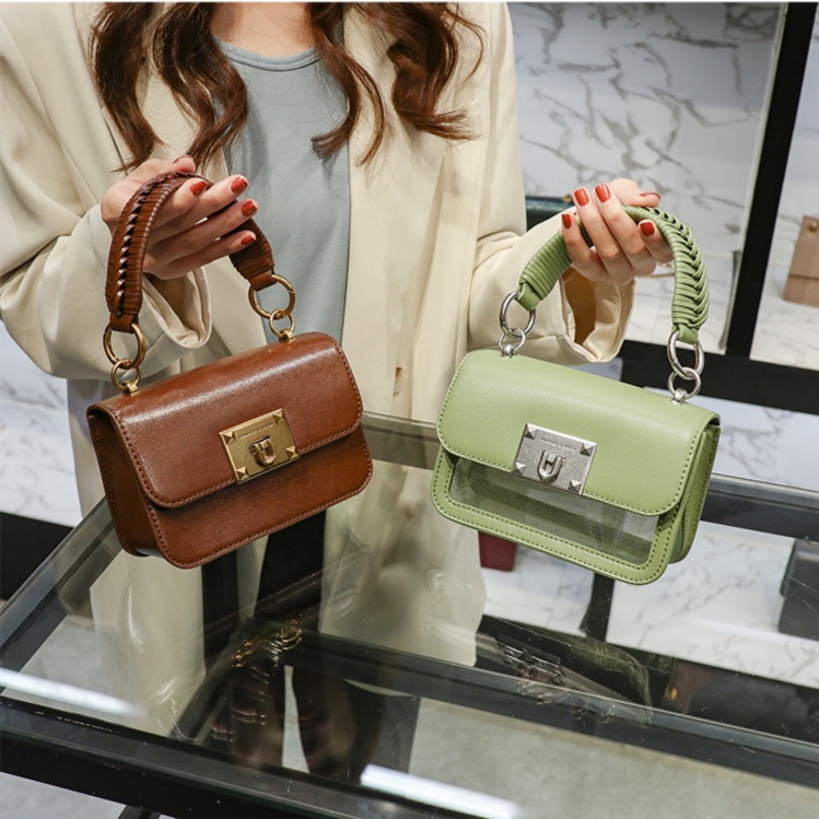 Túi Đeo Chéo CK2 Thời Trang Sang Trọng Cho Nữ50781528Túi Xách Đeo Chéo Hình Vuông Nhỏ Màu Trơn Khóa Kim Loại Dành Cho Nữ