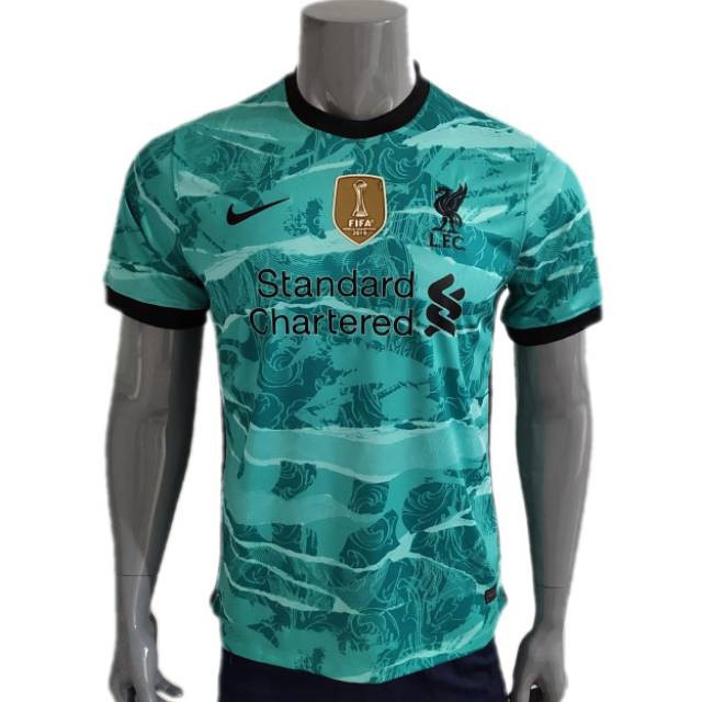 Áo Thun Bóng Đá Liverpool Away Wcc 2020 / 2021 Toscha S M L Xl Big Size 2xl 3xl