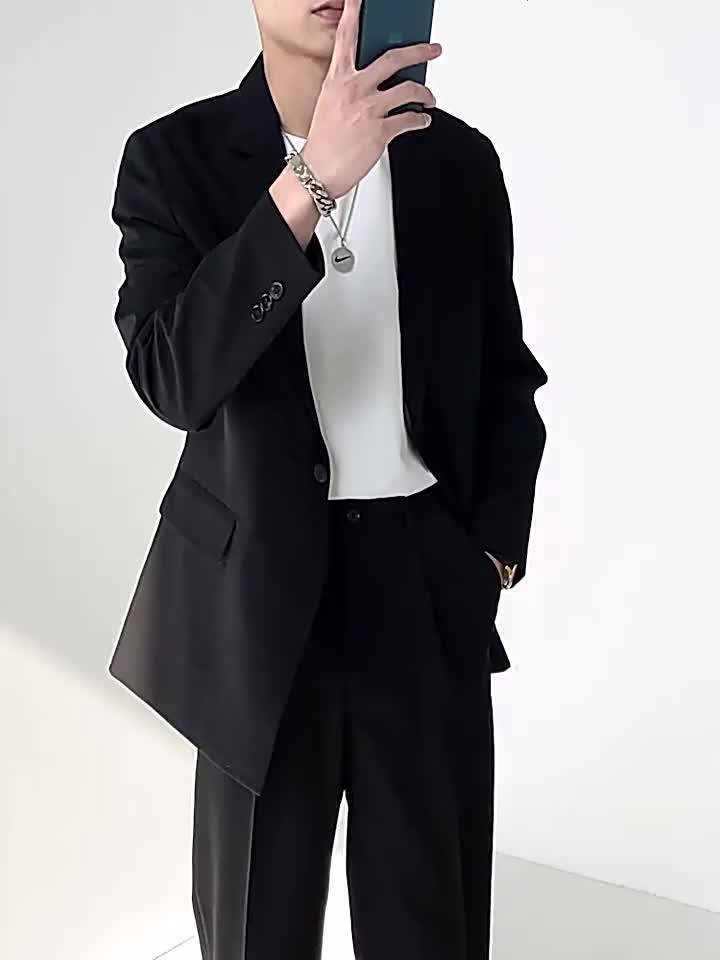 Set áo blazer nam quần dài  MrHero set04 bộ đồ áo khoác vest dài tay quần công sở dự tiệc thời trang Hàn Quốc M.RO | BigBuy360 - bigbuy360.vn