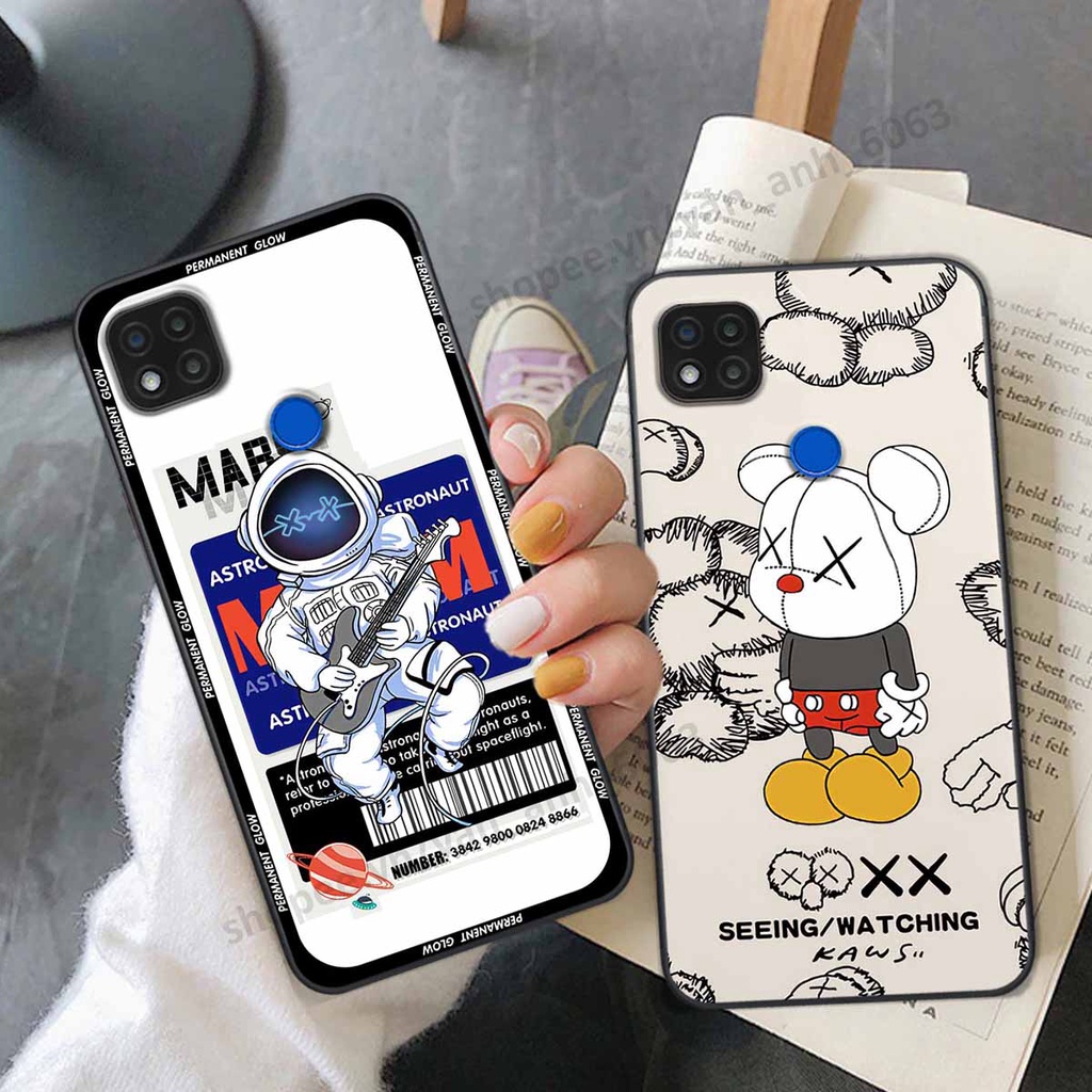 Ốp Xiaomi Redmi 9C be@r brick mars thời trang, ốp lưng điện thoại viền dẻo siêu chất
