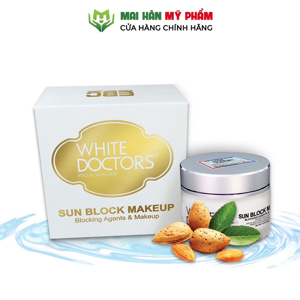 Kem chống nắng trang điểm mặt White Doctors Sun Block Makeup 40g - Mỹ Phẩm Mai Hân