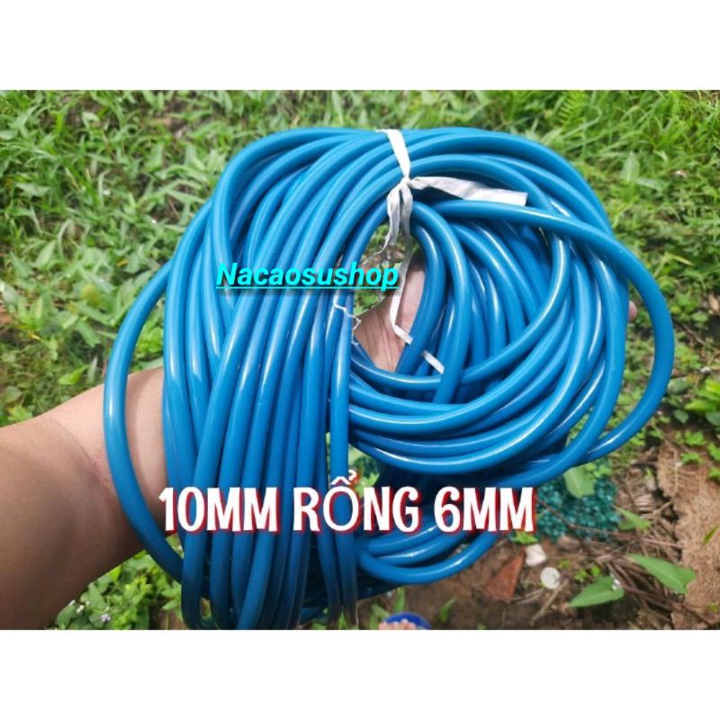 Dây Thun Cao Su Tròn Loại To 10mm Rổng 6mm Chế Ná Cao Su Cải Tiến  MÀU ĐEN