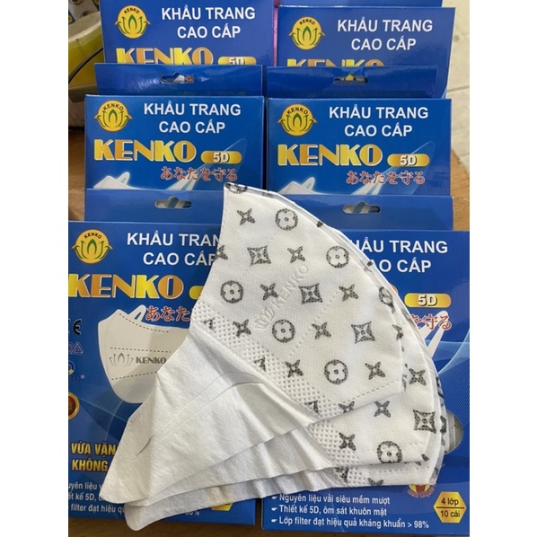 bich 10 khẩu trang cua DP kid và 1 hợp 10 cái khẩu trang Pt 3D (4 đến 10 tuổi ) và kenko 5 D ( 7 đến 12 tuổi )