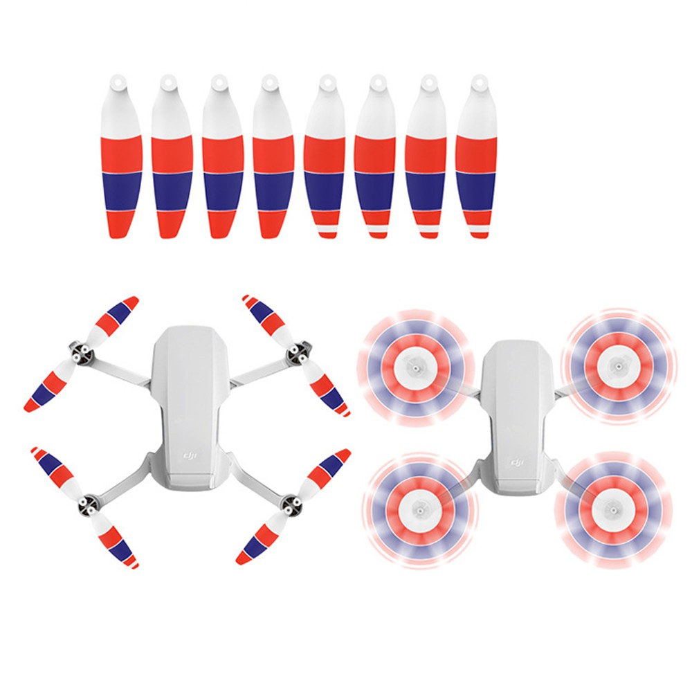 Bộ Cánh Chống Ồn Sọc Trắng Đỏ, Bộ 8 Cánh cho Mavic Mini - Mavic Mini Propellers Double Sided White Red