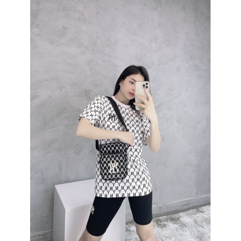 (HÀNG XUẤT XỊN) Túi đeo chéo B210 MONOGRAM MINI BAG BLACK/WHITE Made in Vietnam full tem tag