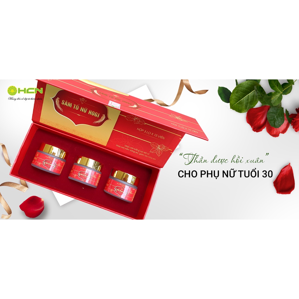 Sâm tố nữ HOGI tăng cường nội tiết tố nữ, đẹp da mờ nám - DT071