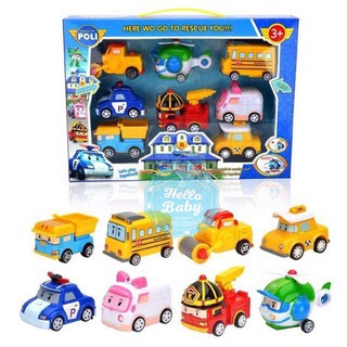 Hộp 8 xe Robocar Poli và những người bạn