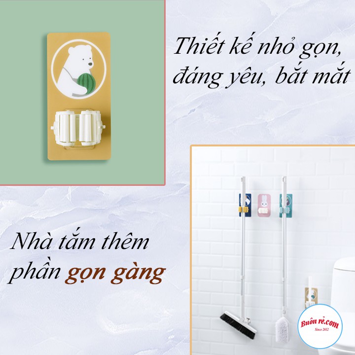 Móc Treo Cây Lau Nhà Miếng Dán HÌnh Thú Đáng Yêu-00889