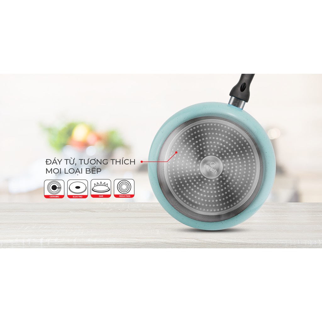 Chảo chống dính đáy từ Elmich 30cm EL-3827