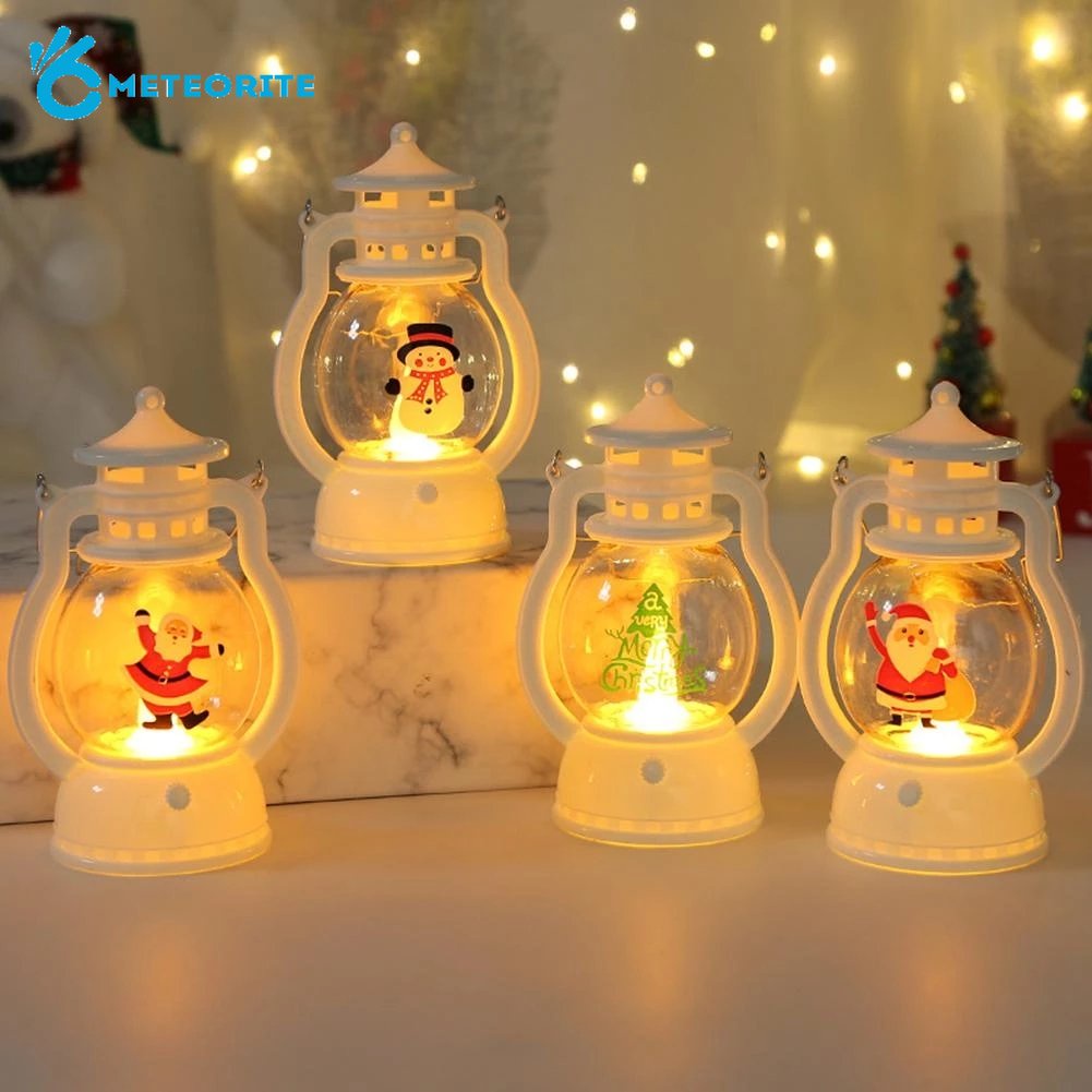 Đèn Dầu Bóng LED Trong Suốt Hình Ông Già Noel Cổ Điển Sáng Tạo Trang Trí Nhà Cửa / Tiệc Tùng