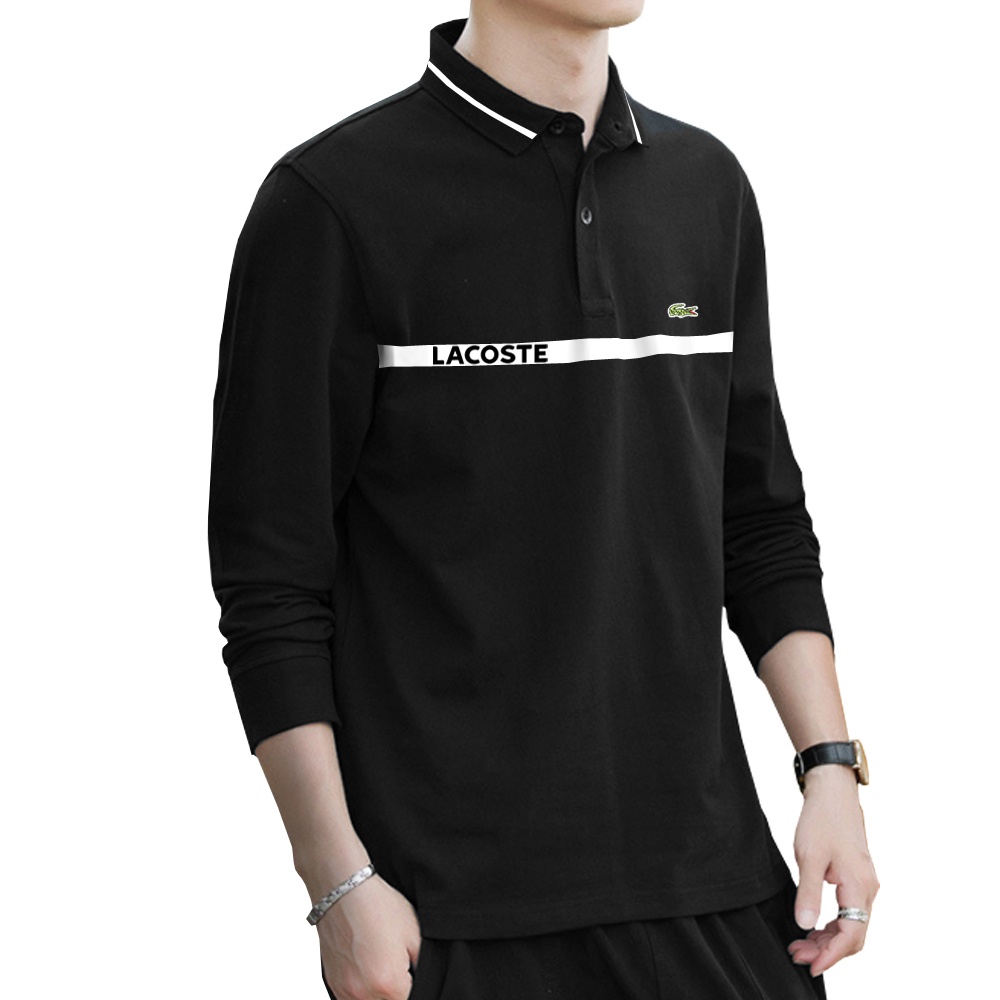 Áo polo nam tay dài chất cotton mềm mịn thoáng mát, cao cấp Basic