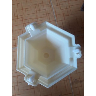 Khuôn đúc chậu cảnh 6 cạnh rộng 20 cao 15cm