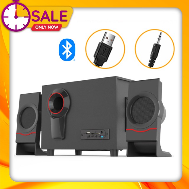 Loa Bluetooth Gỗ 2.1 Để Bàn Công Suất Lớn FT-X6U-BT Thiết Kế Hiện Đại Nổi Bật Dùng Cho Tivi Máy Vi Tính PC Laptop