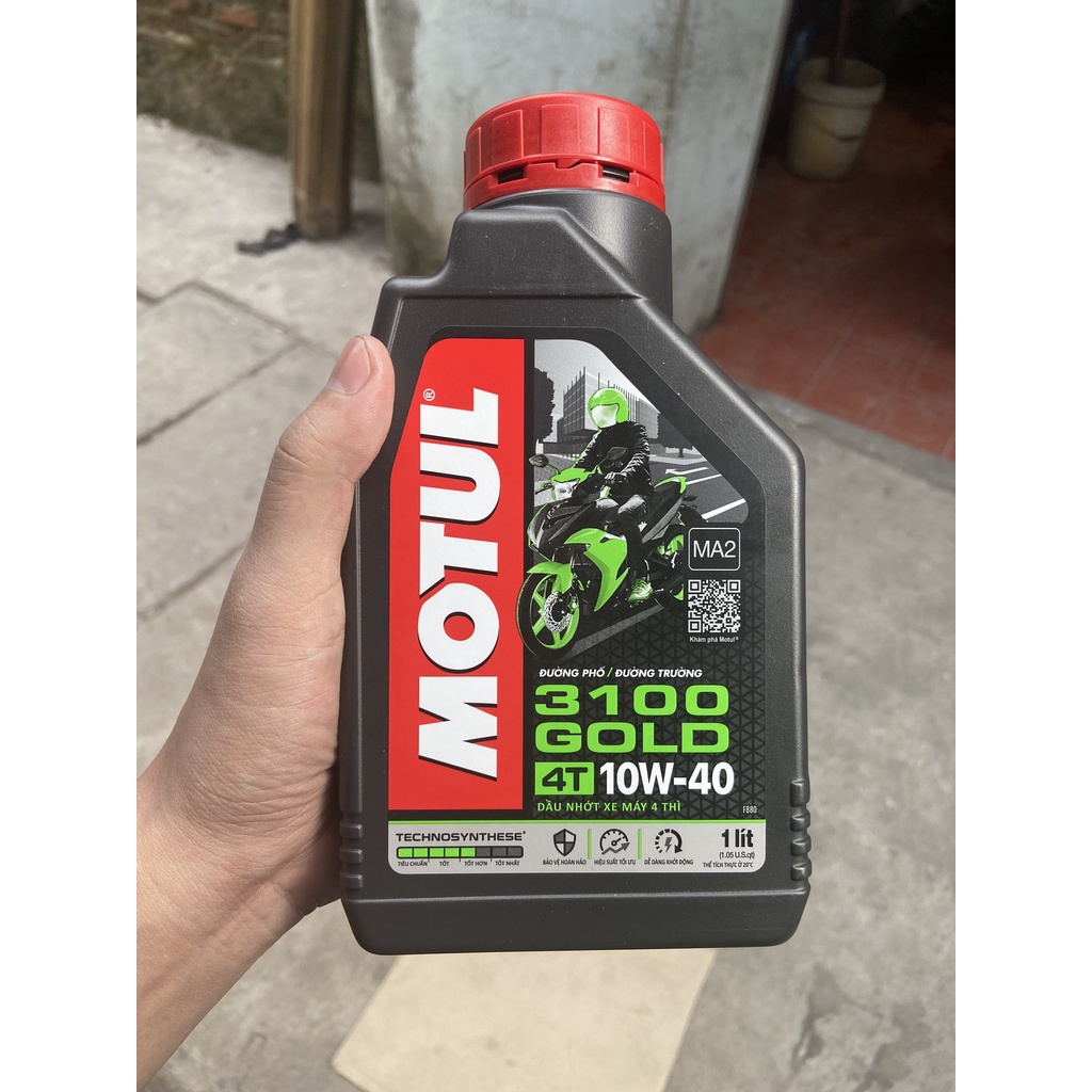 Dầu nhớt MOTUL 3100 gold xe số 10w40 1L (mẫu mới)