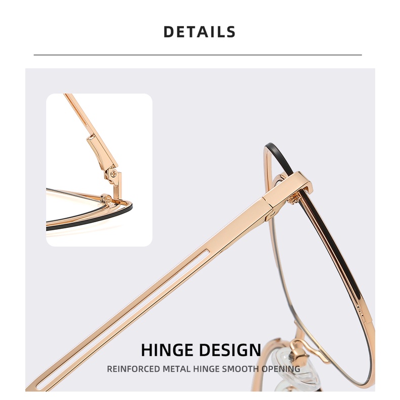 ZEliN Mắt kính  thời trang gọng mắt mèo phong cách Âu Mỹ chống ánh sáng xanh dành cho nữ WH551