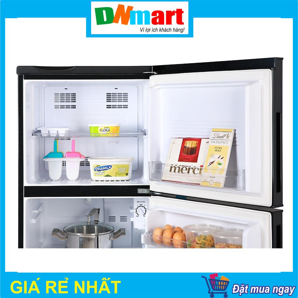 Tủ lạnh Aqua AQR-T219FA inverter 205L màu đen