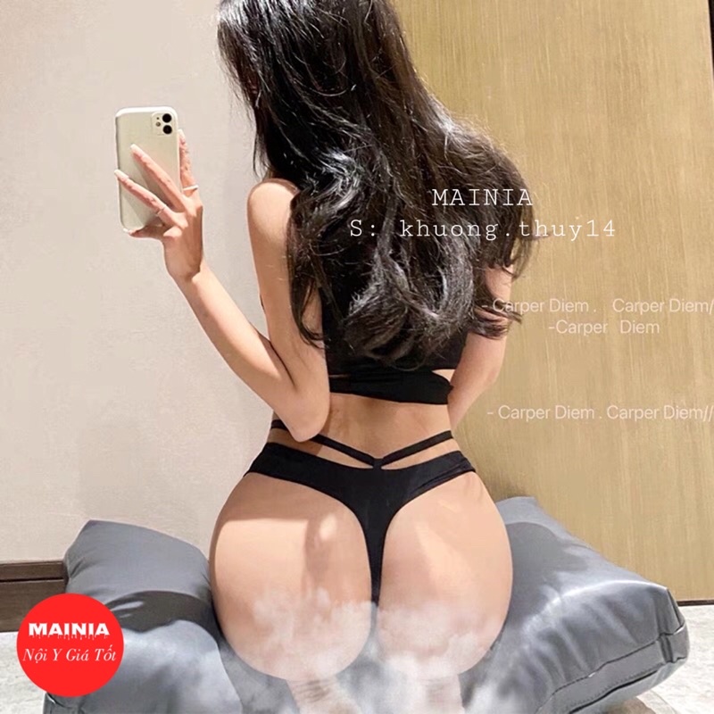 Quần Lót Thun Su Cao Cấp Dày Dặn Dây Chéo Hông Sexy Gợi Cảm Mainia Shop