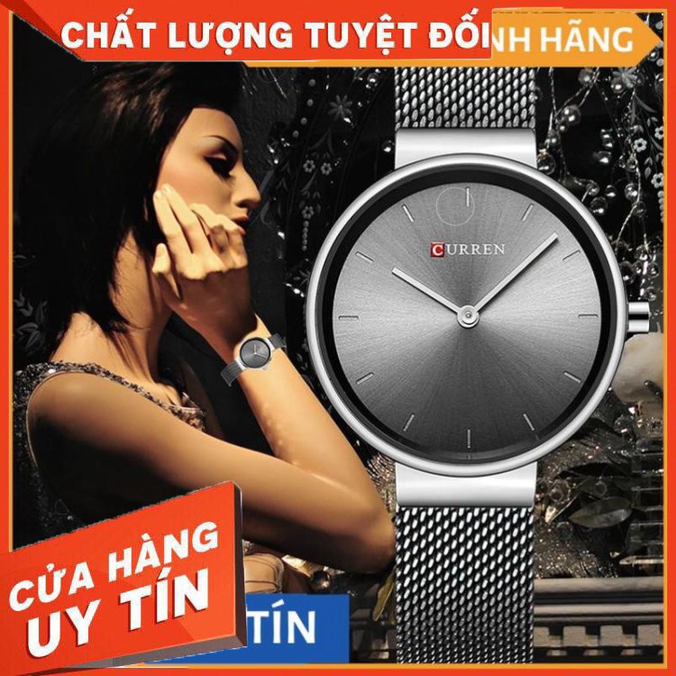 HÀNG CAO CẤP -  Đồng hồ nữ CURREN LUXURY – Dây Titanium cao cấp + Tặng hộp & pin  - Hàng Cao Cấp