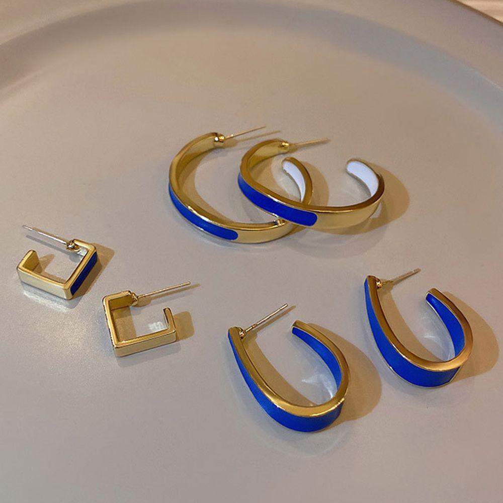 Bông Tai Hình Chữ U / Vuông Thời Trang Dành Cho Nữ