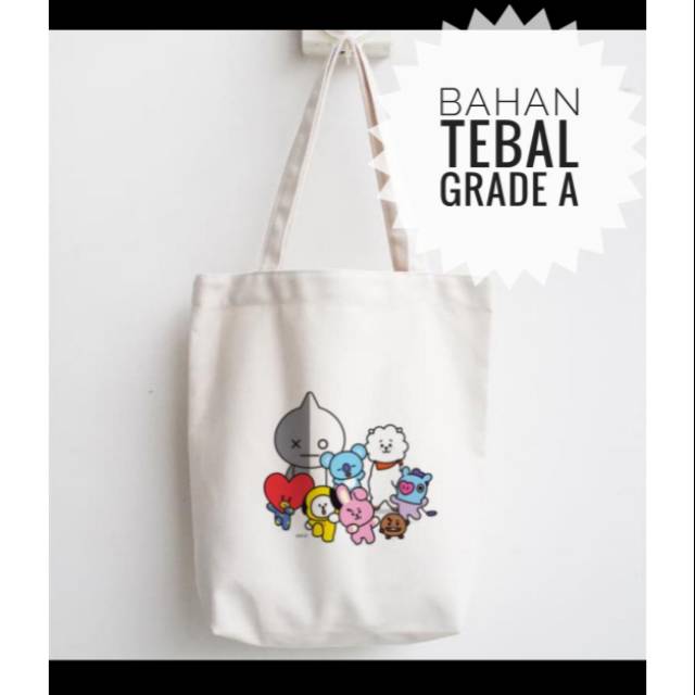 Everyday Túi Tote Dày Dặn In Họa Tiết Bt21