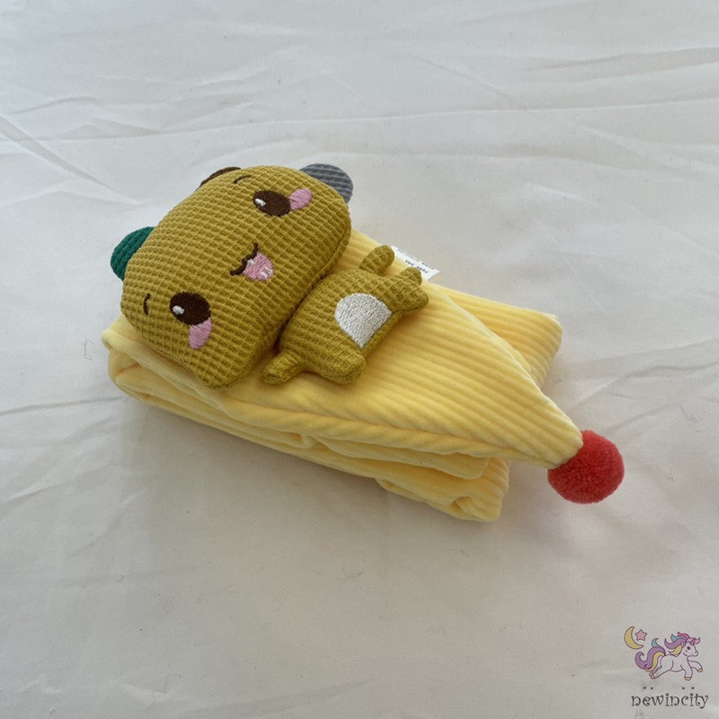 Khăn choàng cổ giữ ấm họa tiết hoạt hình phong cách Hàn Quốc cho bé