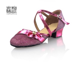 Giày khiêu vũ dancesport latin bít mũi
