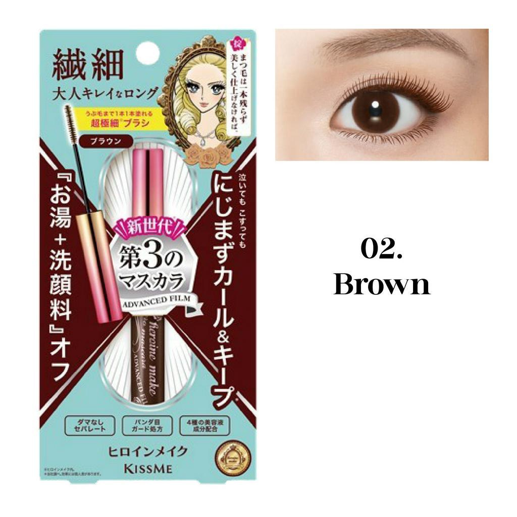 Masacara chuốt mi không trôi làm dài và tơi mi Kiss me Heroine Make Micro Mascara Advanced Film Nhật Bản JPKOI