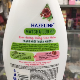 Sữa Dưỡng Thể Hazeline Matcha và Lựu Đỏ 370ml