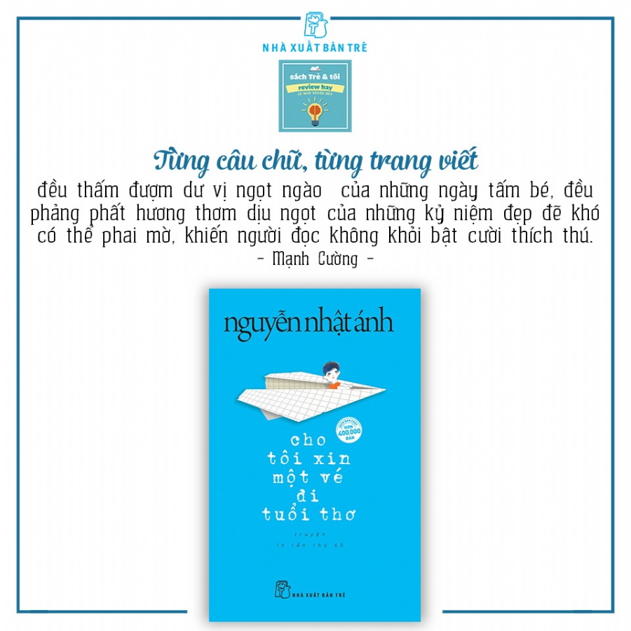 Sách Nguyễ Nhật Ánh - Cho Tôi Xin Một Vé Đi Tuổi Thơ tr