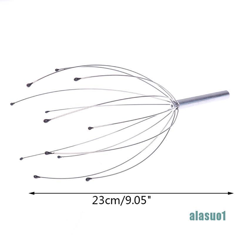 (Hàng Mới Về) Dụng Cụ Mát Xa Da Đầu Hình Bạch Tuộc 12 Nhánh Giúp Thư Giãn