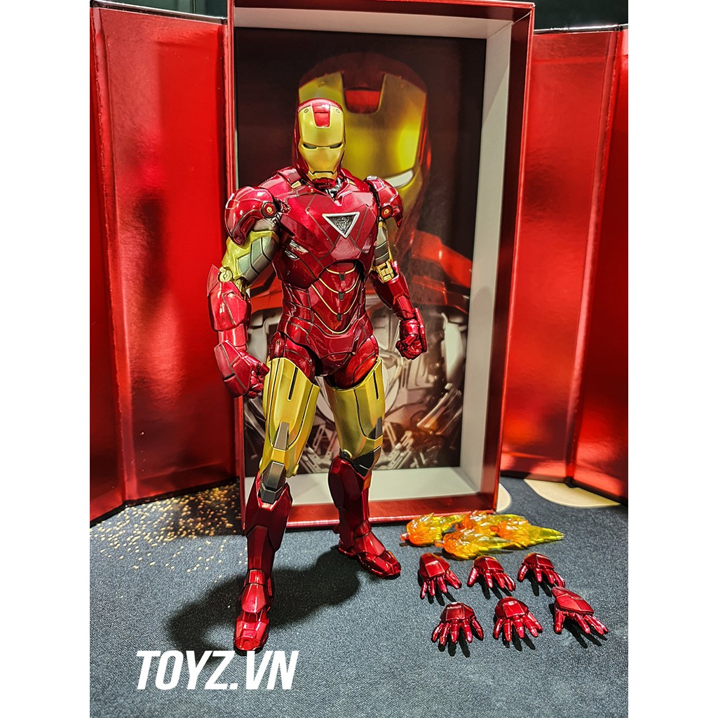 Mô hình ZD Toys Iron Man MK6 Mark 6 Avenger End game Marvel tỉ lệ 1/10