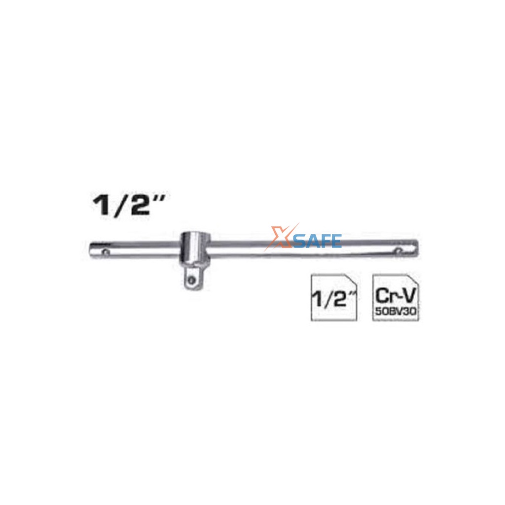 Thanh trượt T 1/2 inch TOTAL TSTB12101 kích thước (254mm) chất liệu 50BV30, chịu được nhiệt, mạ crom