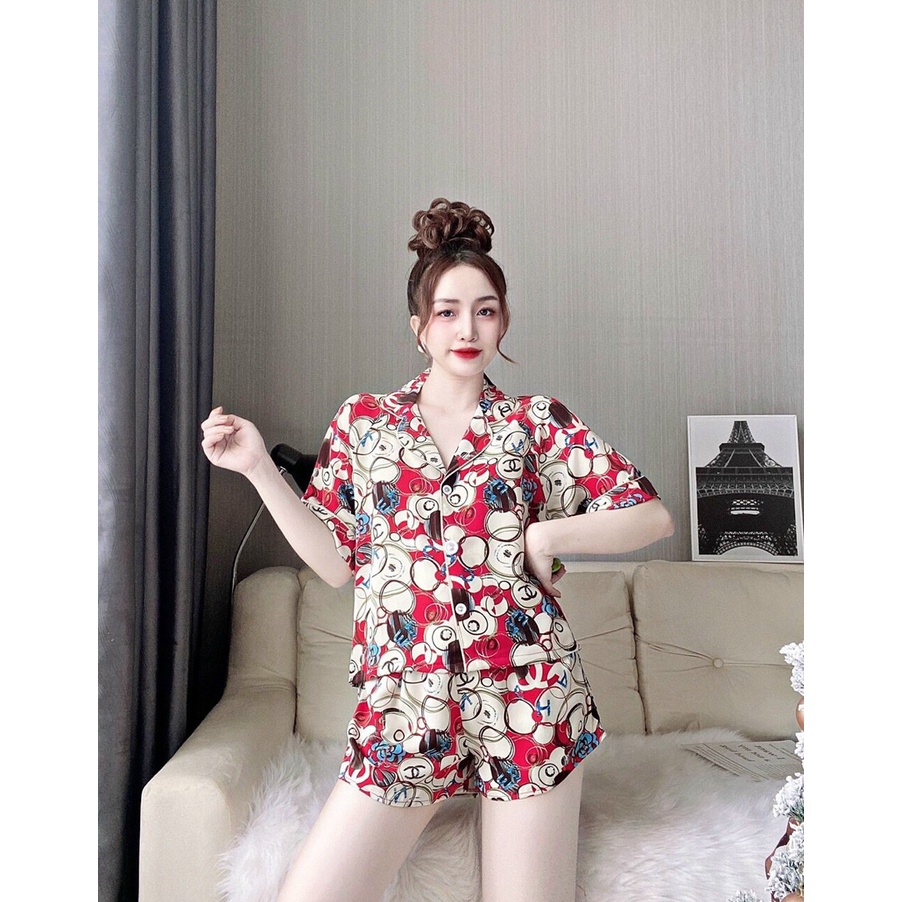 Đồ Bộ Mặc Ở Nhà ANVI, Đồ Pijama Nữ Ngắn Tay Đẹp Thời Trang Dễ Thương Vải Lụa Cao Cấp Quần Short Đùi | BigBuy360 - bigbuy360.vn