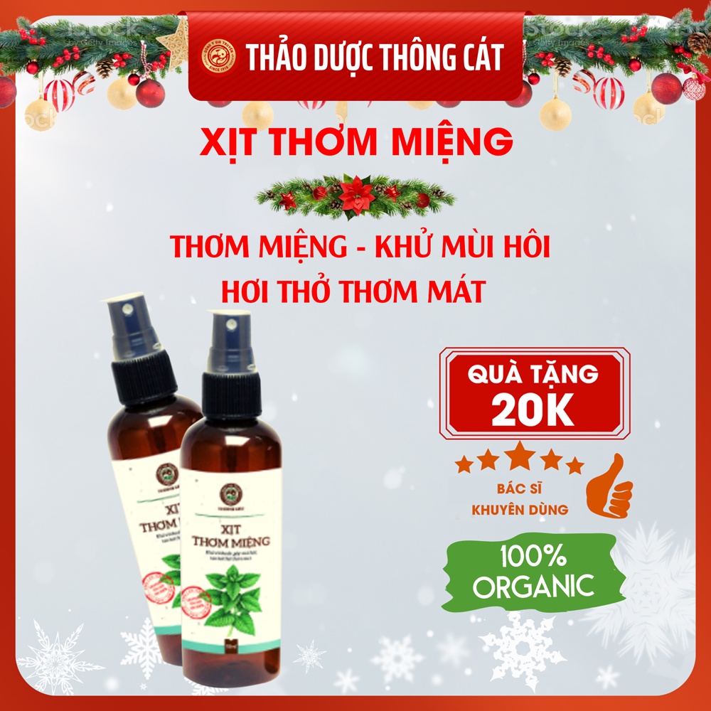 Xịt thơm miệng thảo dược Thông Cát giúp khử mùi hôi miệng, xịt họng, hơi thở thơm mát, đem lại tự tin trong giao tiếp