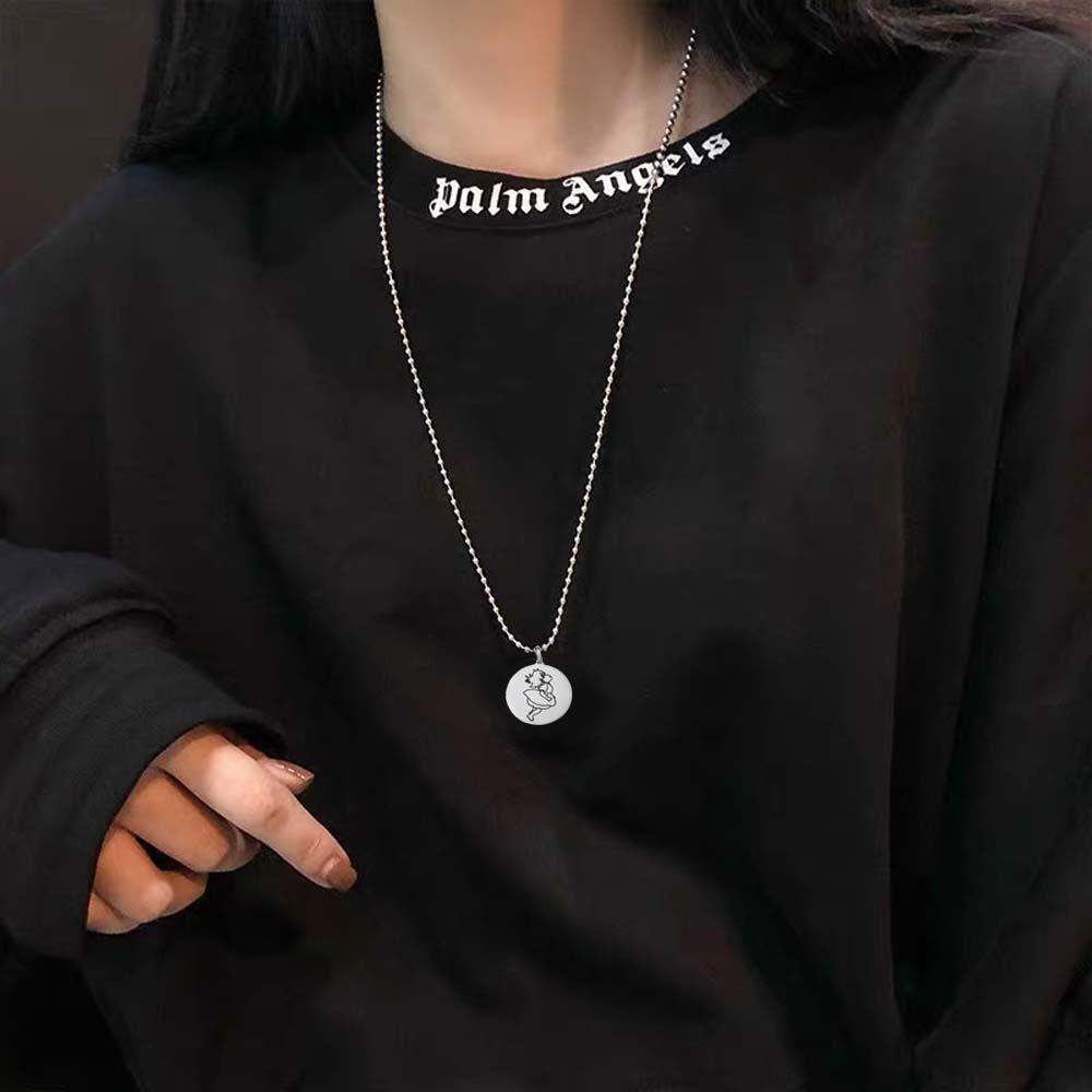 MXGOODS Vòng Cổ Họa Tiết Hoạt Hình Phong Cách Hip Hop Thời Trang Cho Nữ