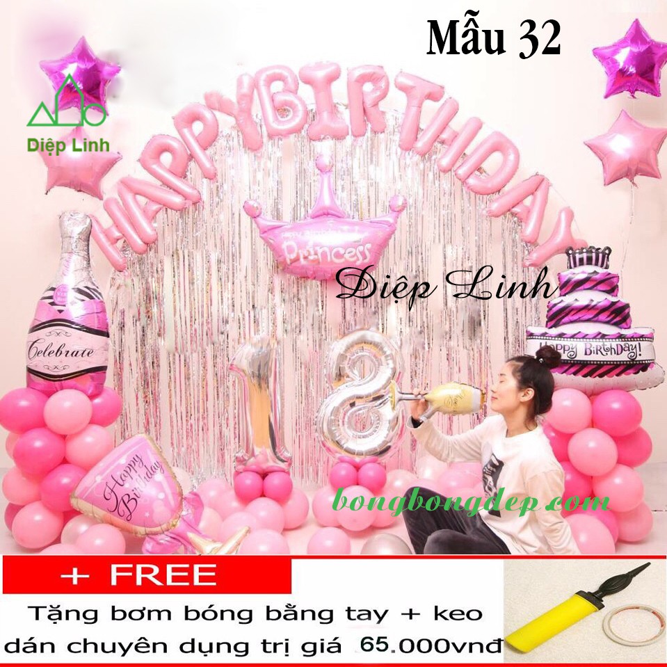 Sét bong bóng sinh nhật người lớn