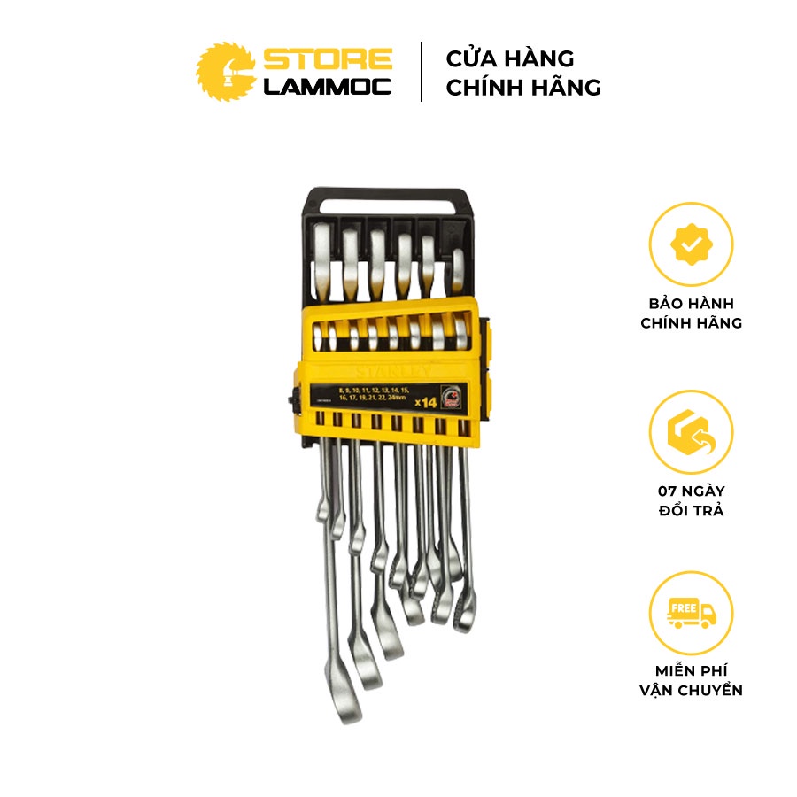 Bộ Cờ Lê Vòng Miệng 14 chi tiết STANLEY STMT78092-8
