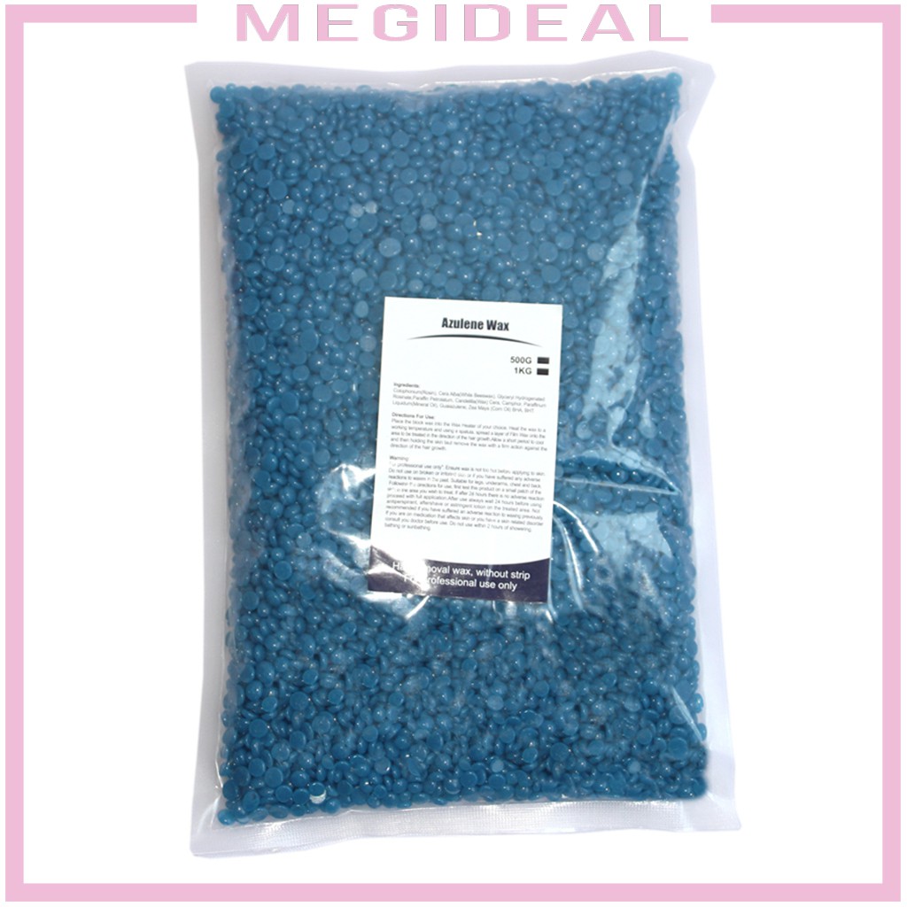 500g, Hard Wax Beans, Bikini Pearl Hot Waxing Beads Facial Hair Removal Depilatory for Arm Face Body Eyebrow Nose Leg